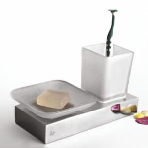 Counter Soap Dish with Tumbler
